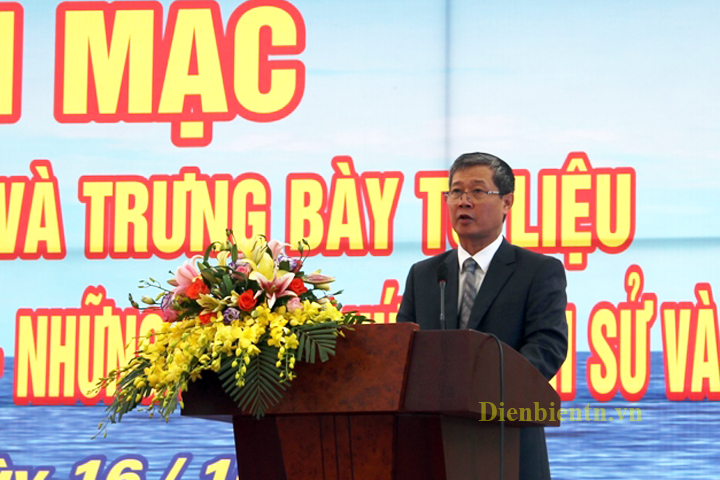 Thứ trưởng Bộ Thông tin-Truyền thông Nguyễn Thanh Hưng phát biểu khai mạc Triển lãm