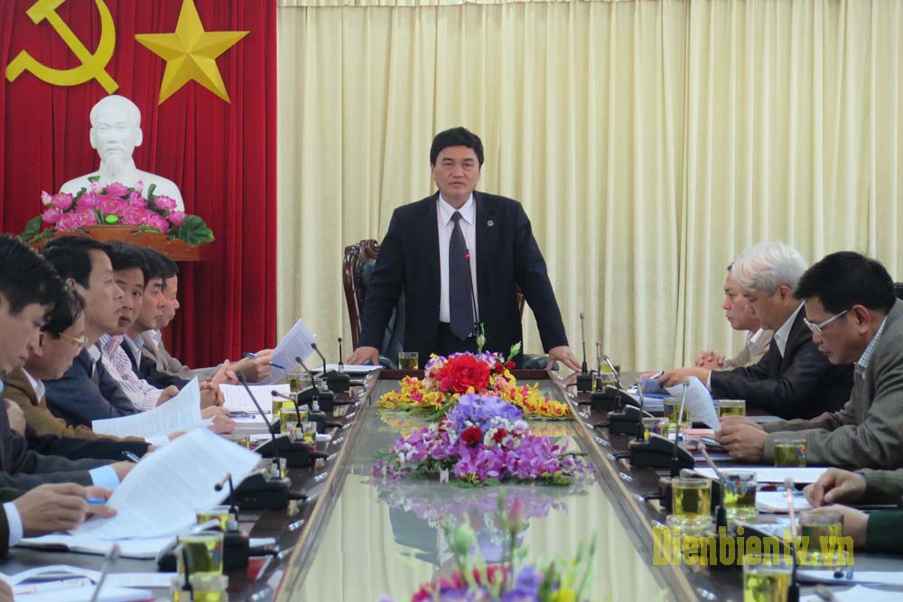 Đồng chí Lê Văn Quý, Phó Chủ tịch UBND tỉnh, Trưởng Ban tổ chức Lễ hội kết luận cuộc họp