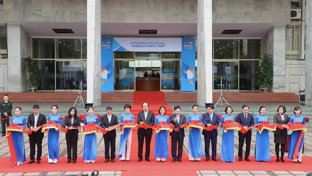 Khai trương Trung tâm báo chí quốc tế phục vụ Hội nghị thượng đỉnh Mỹ-Triều tại Hà Nội.