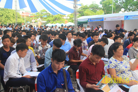 Ngày hội việc làm thu hút đông đảo sinh viên