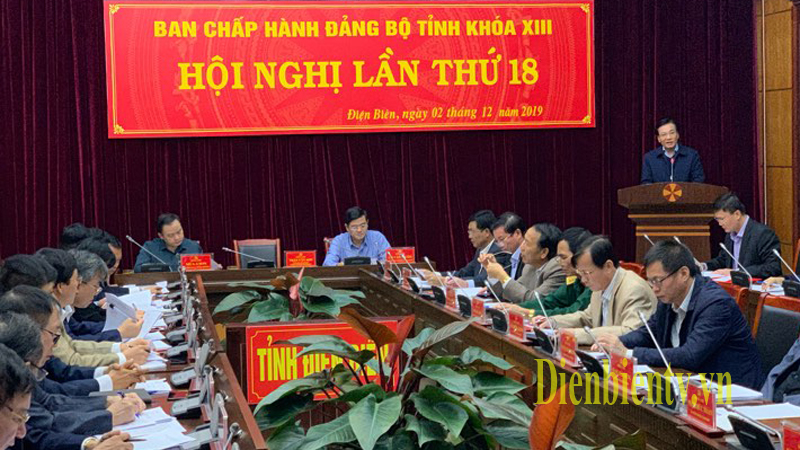Bí thư Tỉnh ủy Trần Văn Sơn phát biểu khai mạc Hội nghị lần thứ 18 - Ban Chấp hành Đảng bộ tỉnh khóa XIII
