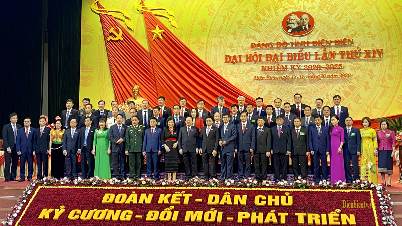 Ban Chấp hành Đảng bộ tỉnh Điện Biên khóa XIV, nhiệm kỳ 2020 - 2025 ra mắt.