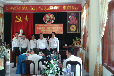 Ban chấp hành Chi bộ cơ sở Ban tổ chức Tỉnh ủy lần thứ 28 nhiệm kỳ 2015-2020
