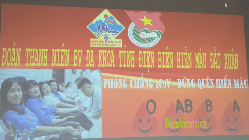 aBệnh viện Đa Khoa tỉnh Điện Biên phát động hiện máu tình nguyện với khẩu hiệu 
