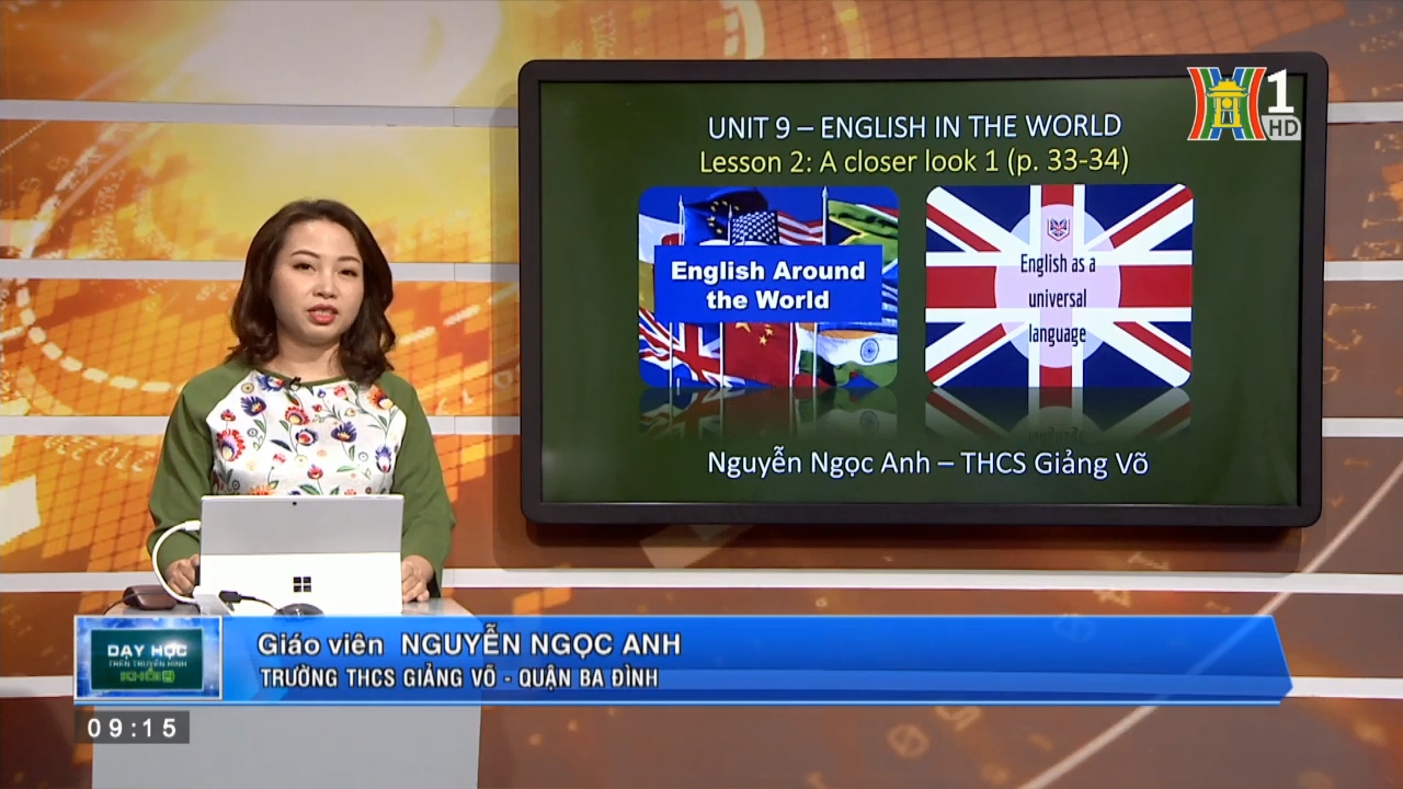 MÔN TIẾNG ANH LỚP 9 UNIT 9 ENGLISH IN THE WORLD