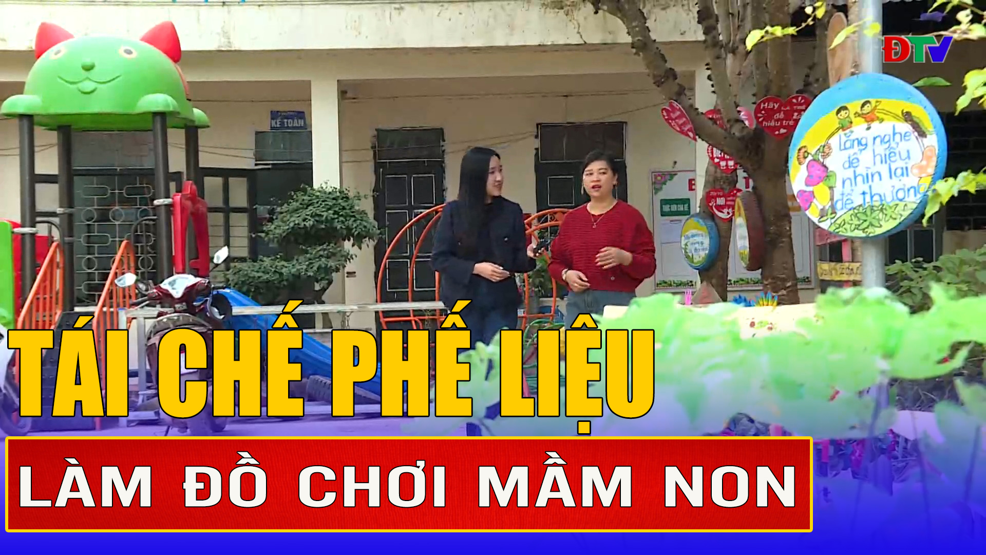 Tái chế phế liệu làm đồ chơi mầm non