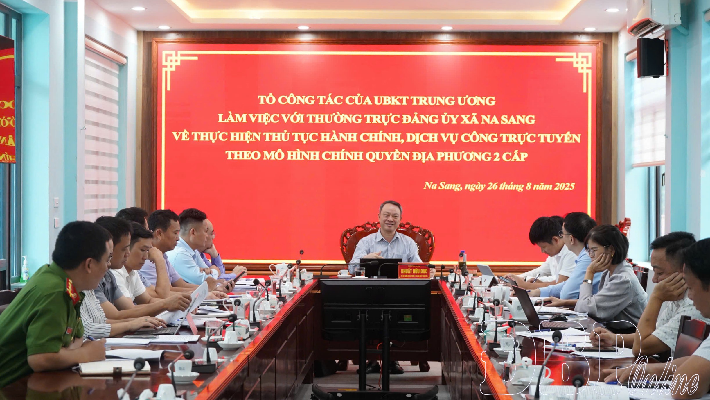 Tổ công tác Ủy ban Kiểm tra Trung ương làm việc tại xã Na Sang
