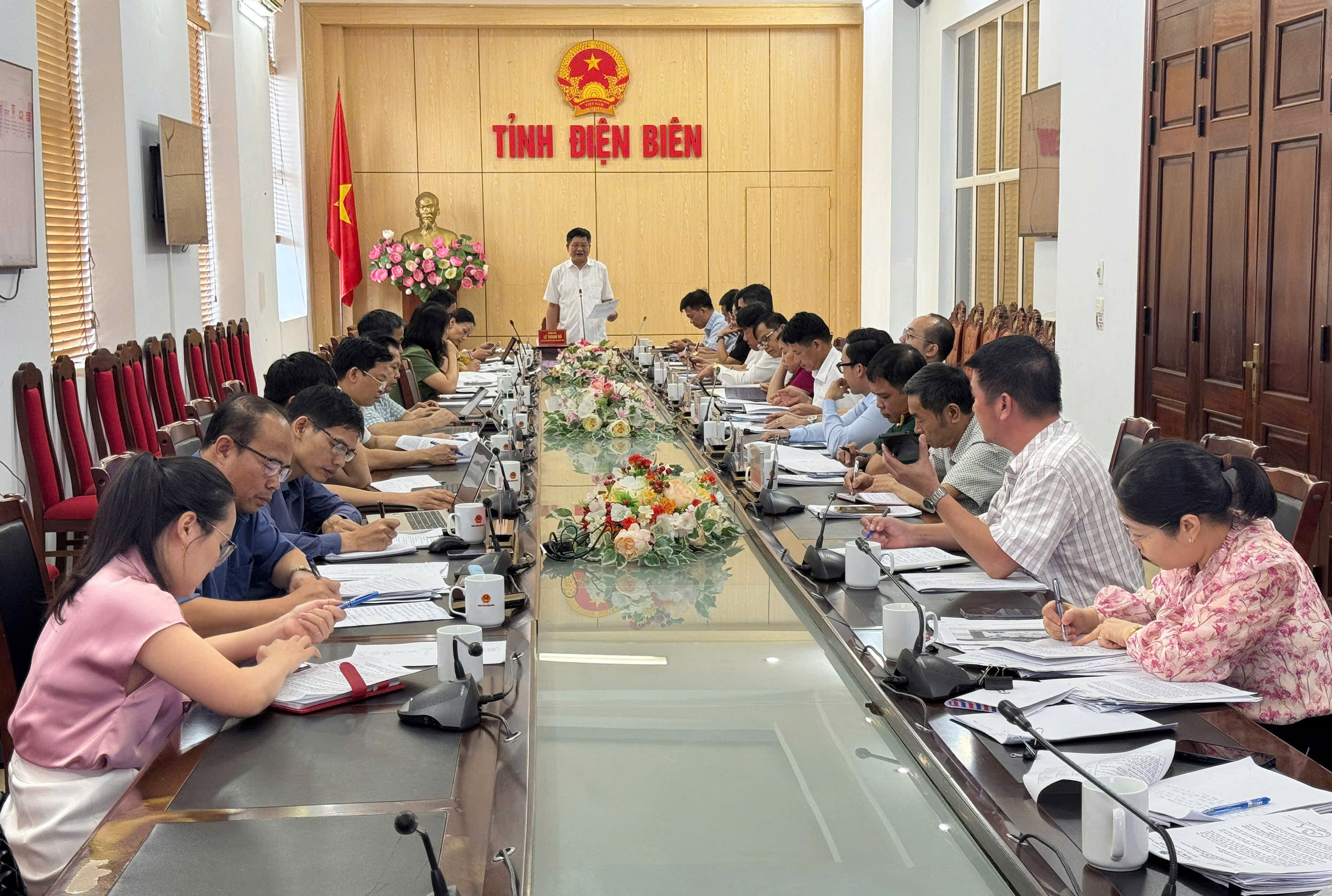 Họp thống nhất các nội dung Đại hội Thi đua yêu nước tỉnh Điện Biên lần thứ VI