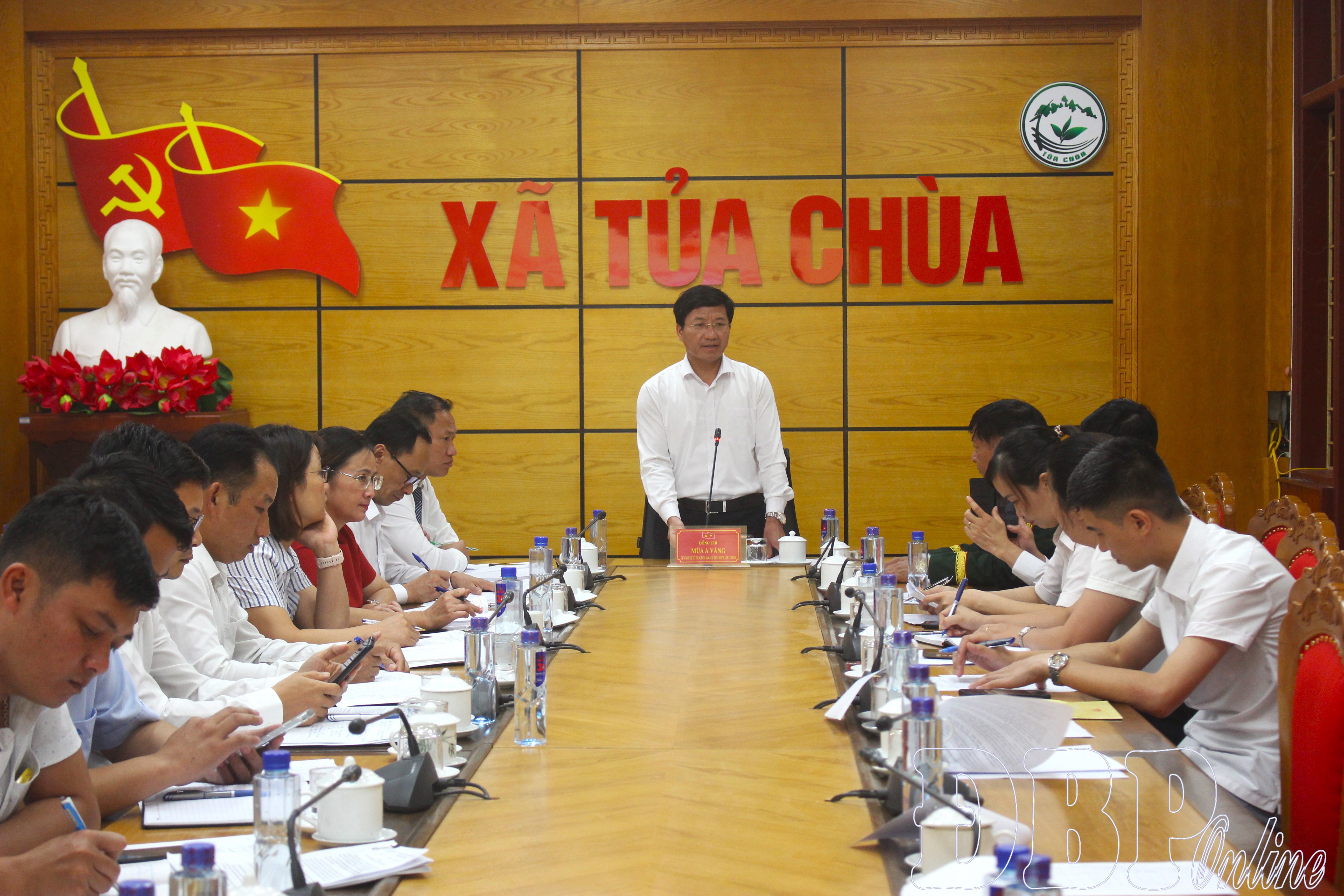 Đoàn công tác Ủy ban MTTQ Việt Nam tỉnh làm việc tại xã Tủa Chùa