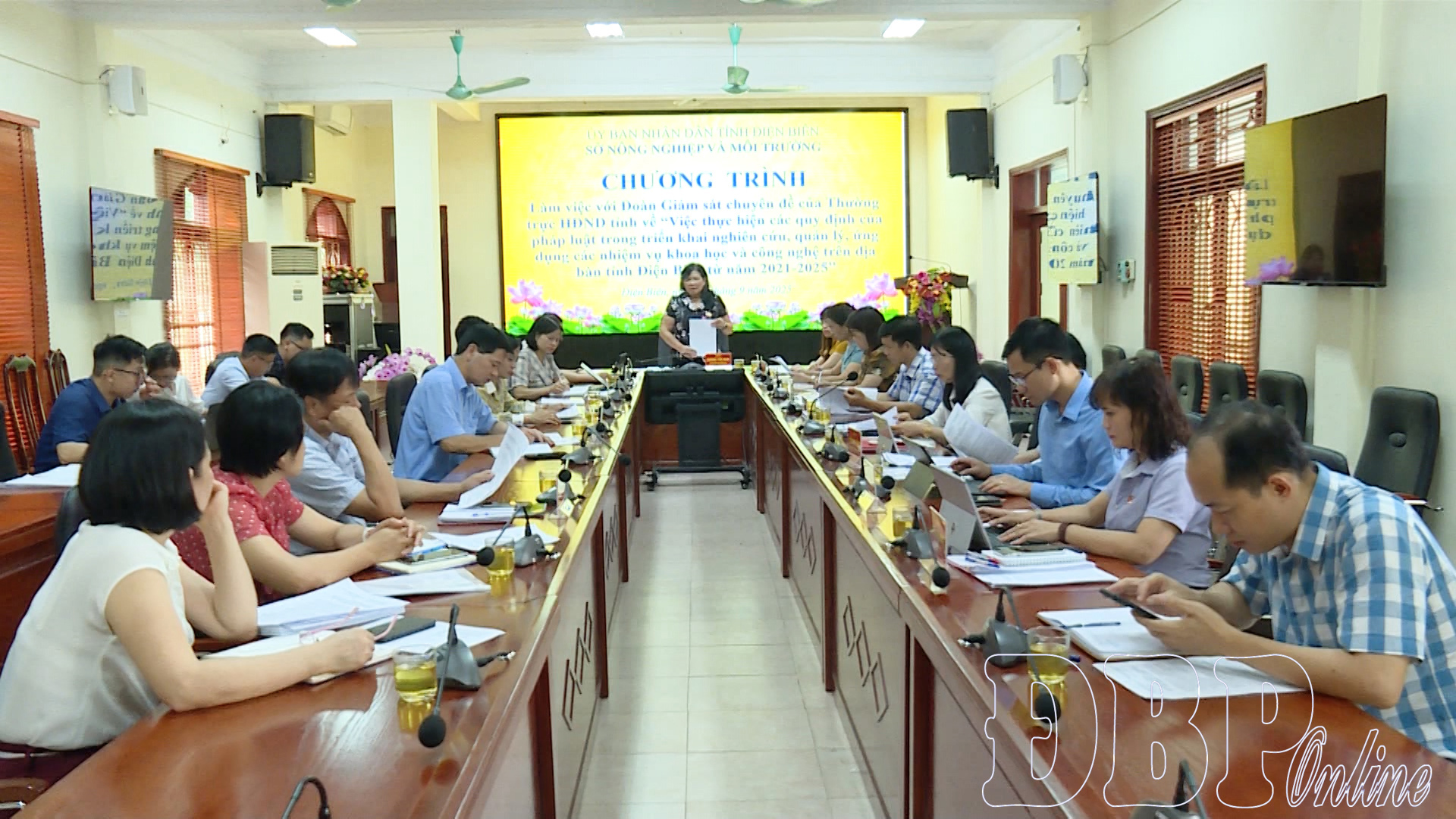 Thường trực HĐND tỉnh giám sát tại Sở Nông nghiệp và Môi trường