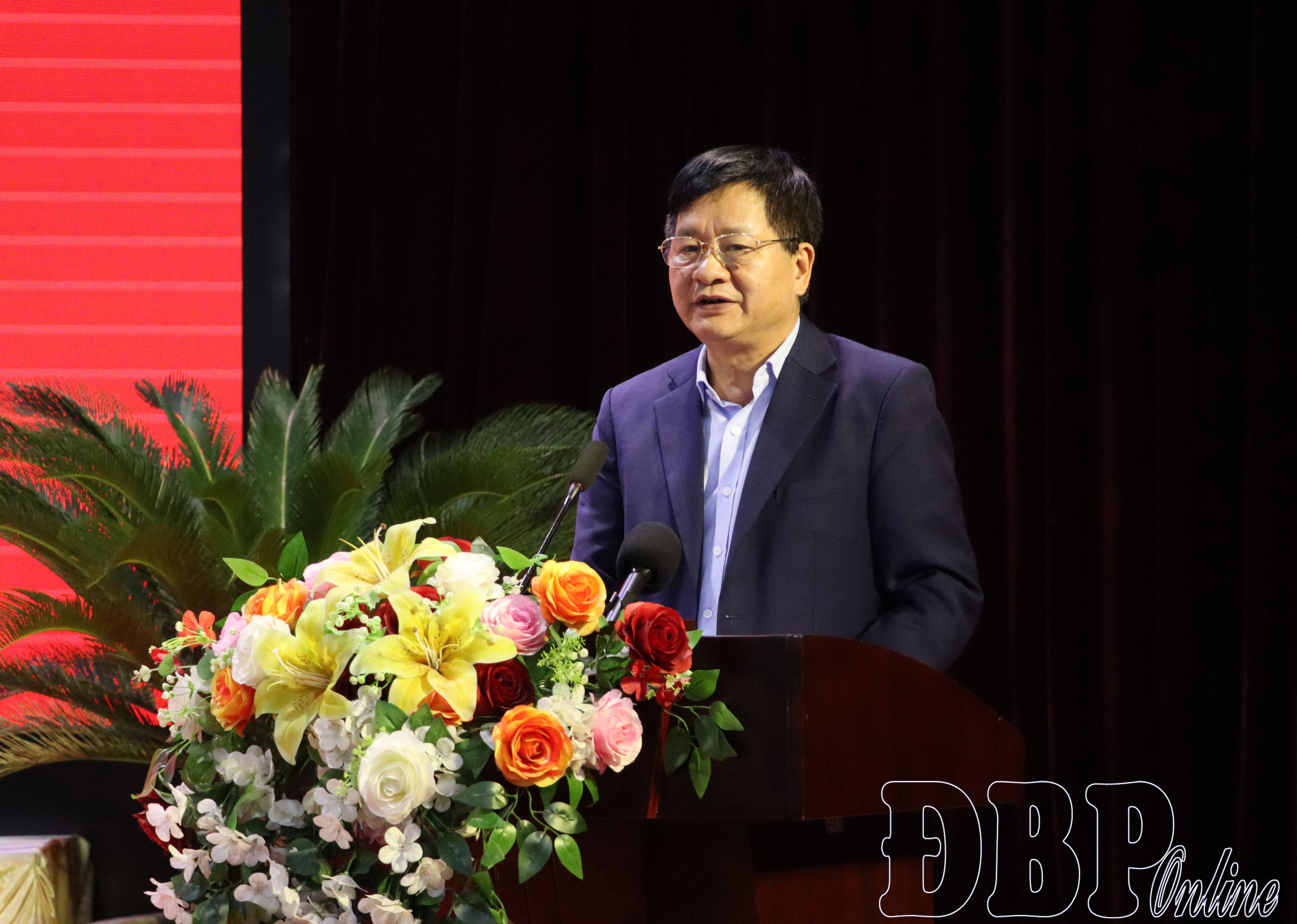 Đồng chí Lê Thành Đô, Phó Bí thư Thường trực Tỉnh ủy, Chủ tịch HĐND tỉnh phát biểu chỉ đạo.